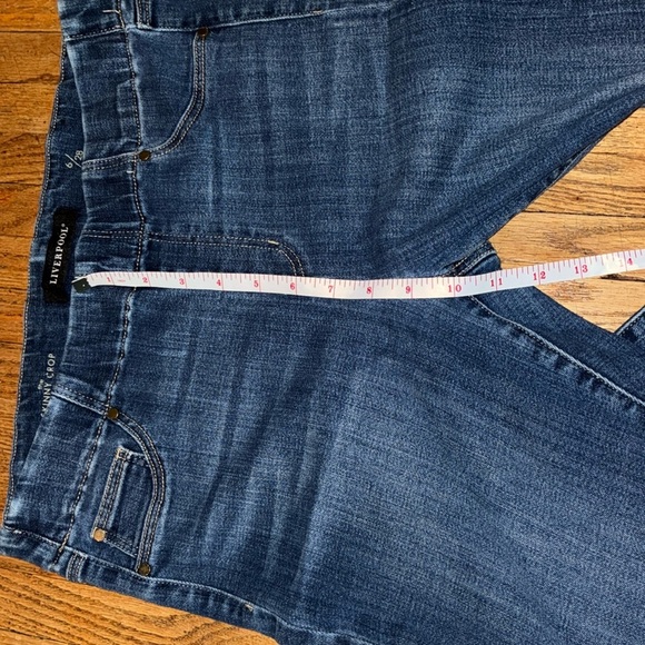 Liverpool Blue Cropped Ankle Jeans with Stretch - Picture 11 of 12